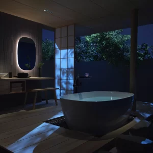 inax freestanding bathtub virtual design festival vdf products fair sq b Thiết kế phòng tắm